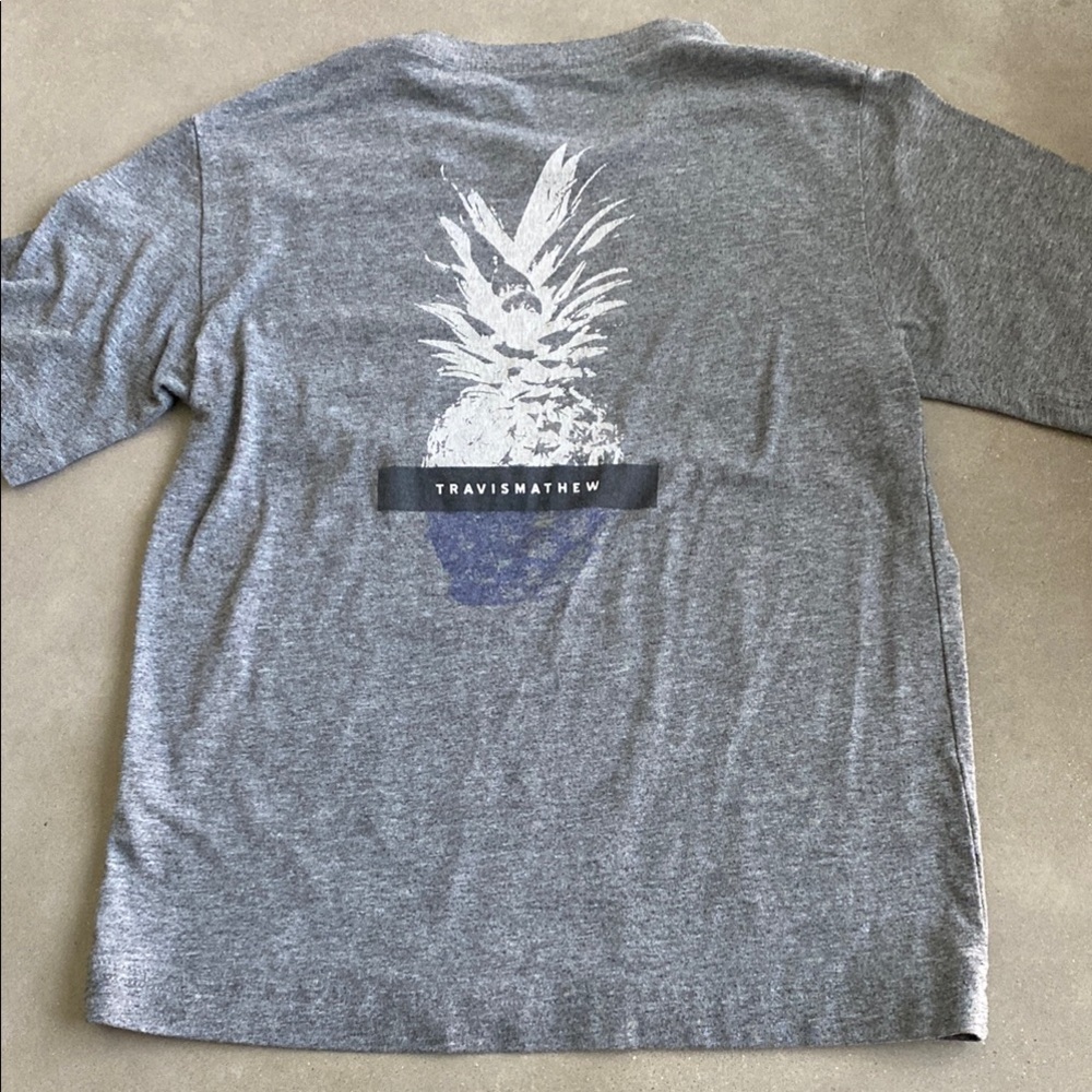 Travis Mathew Dark Heather Gray Pineapple Tee